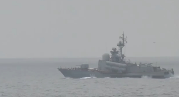 俄太平洋舰队在日本海进行巡航导弹发射演习